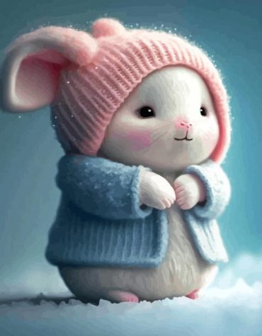 Aesthetic White Rabbit Paint By Numbers