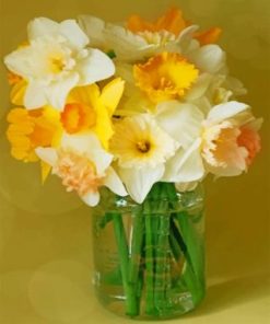 Golden Daffodils Blooms Paint By Numbers