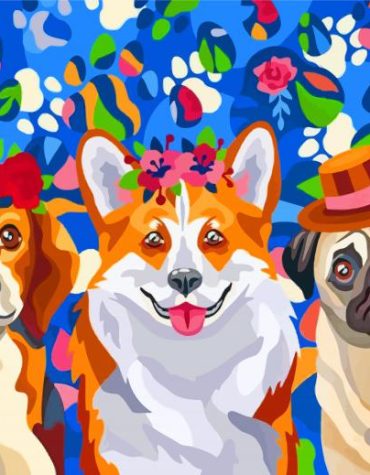 Adorable Puppies Paint By Numbers