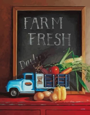 Aesthetic Farm Fresh Vegetables Paint By Numbers