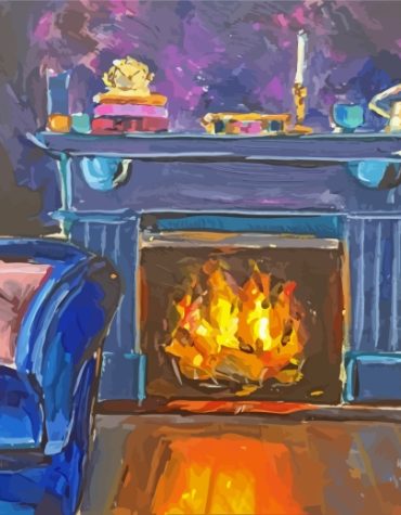 Aesthetic Fireplace Paint By Numbers