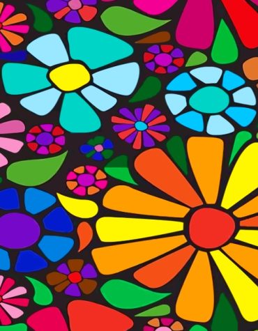 Aesthetic Colorful Flowers Paint By Numbers