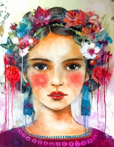 Aesthetic Girl Portrait Paint By Numbers