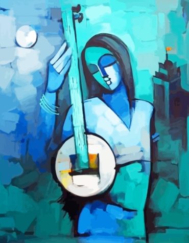 Aesthetic Indian Woman Abstract Paint By Numbers