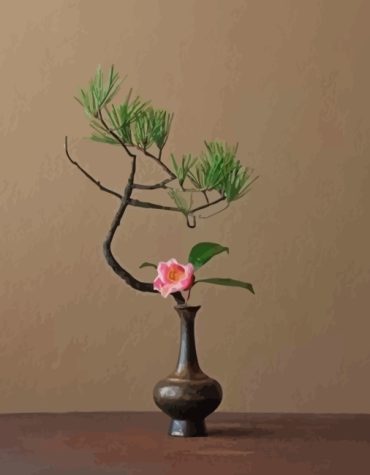 Japanese Ikebana Floral Paint By Numbers