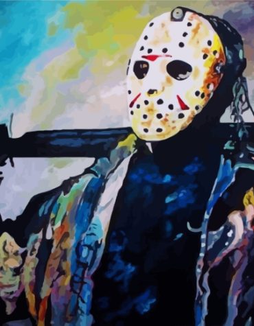 Aesthetic Jason Voorhees Horror Paint By Numbers