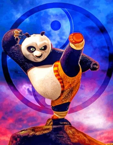 Kung Fu Panda Animation Paint By Numbers