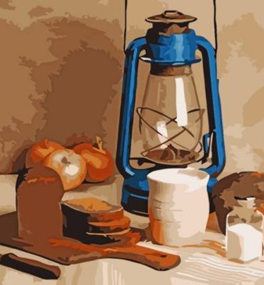 Aesthetic Vintage Lantern Paint By Numbers