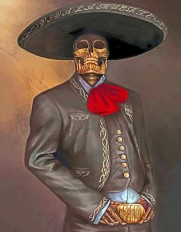 Latino Skull Aesthetic Paint By Numbers