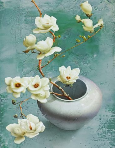 Aesthetic Magnolia Blooms Paint By Numbers