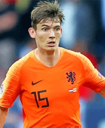 Football Star Marten De Roon Paint By Numbers