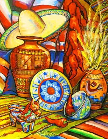Aesthetic Mexico Style Paint By Numbers