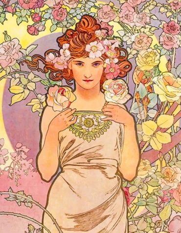 Alphonse Mucha Woman Paint By Numbers
