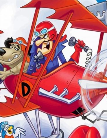 Aesthetic Muttley Cartoon Paint By Numbers