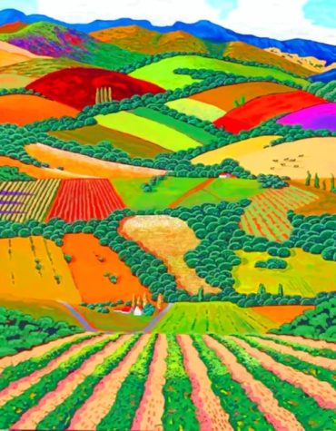 Aesthetic Countryside Scene Paint By Numbers