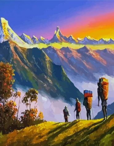 Aesthetic Himalayan Landscapes Paint By Numbers