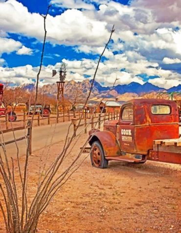 Aesthetic Vintage Truck Paint By Numbers