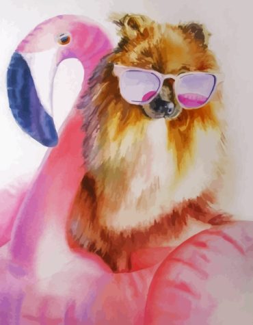 Charming Pomeranian Paint By Numbers