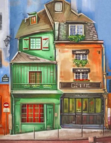 Aesthetic Building Landscapes Paint By Numbers