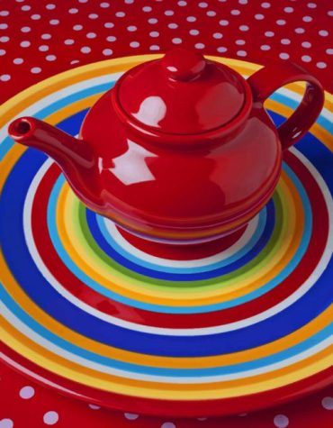 Aesthetic Red Teapot Paint By Numbers
