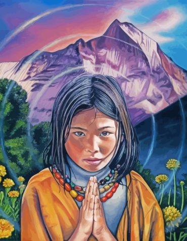 Aesthetic Tibetan Woman Paint By Numbers