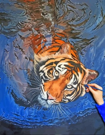 Aesthetic Malayan Tiger Paint By Numbers