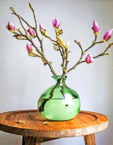 Aesthetic Flower Vase Paint By Numbers