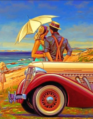 Aesthetic Vintage Seascape Paint By Numbers