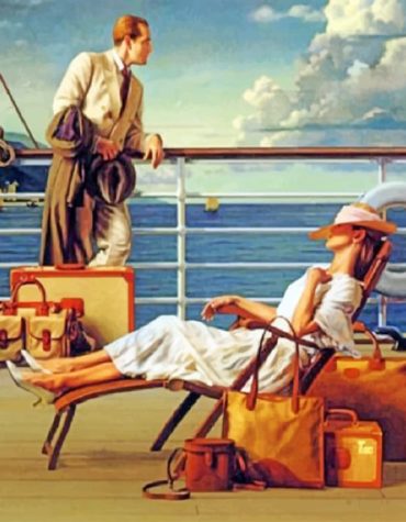 Vintage Romance Seascape Paint By Numbers