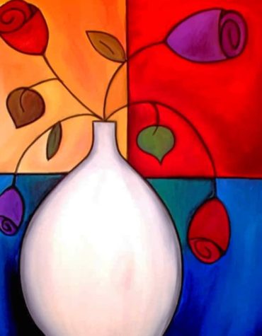 Aesthetic Flowers Vase Paint By Numbers