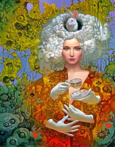 Surrealist Woman with Rabbits Paint By Numbers