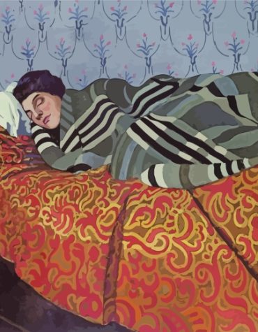 Elegant Lady Resting Paint By Numbers