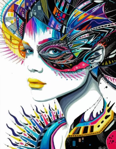 Aesthetic Yellow Lips Woman Paint By Numbers