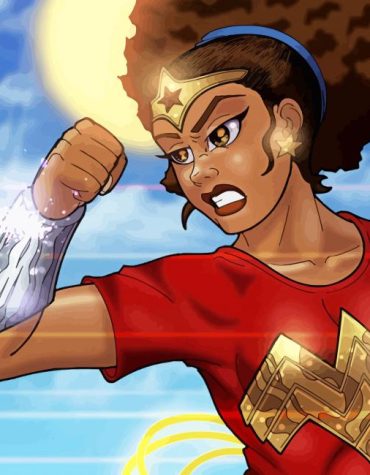 Black Wonder Woman Paint By Numbers