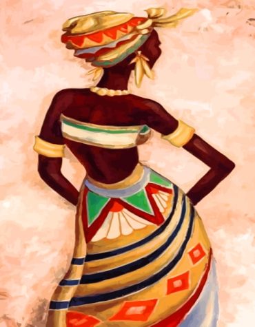 African Woman Beauty Paint By Numbers