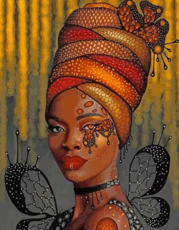 African Beauty Paint By Numbers