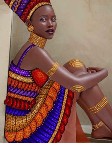 African Woman Portrait Paint By Numbers