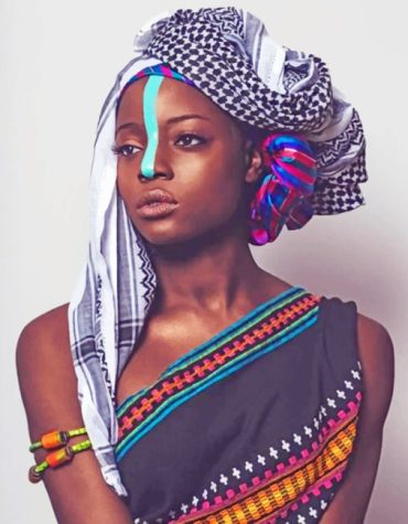 African Girl Paint By Numbers