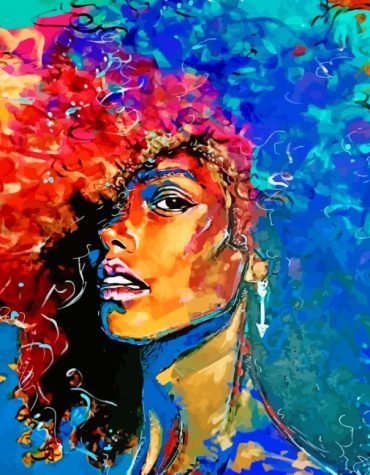 Colorful African Lady Paint By Numbers
