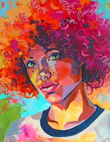 Colorful African Girl Paint By Numbers