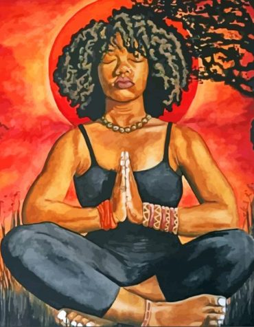 Afro Yoga Meditations Paint By Numbers