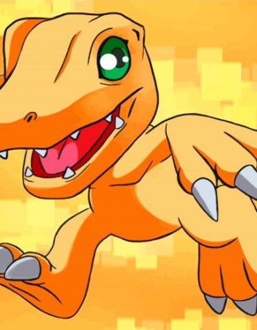 Agumon Digimon Adventure Paint By Numbers