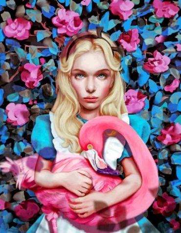 Alice in Wonderland Flamingo Paint By Numbers