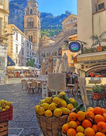 Amalfi Coast Landscape Paint By Numbers