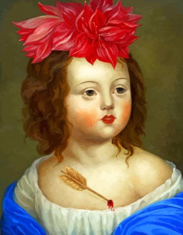 Golden Woman Vintage Style Paint By Numbers