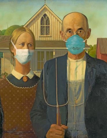 American Gothic Vintage Paint By Numbers