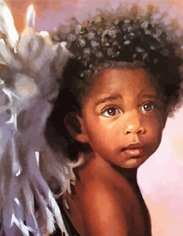 Black Angel Fantasy Paint By Numbers