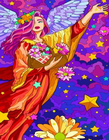 Angel of Birds Woman Paint By Numbers