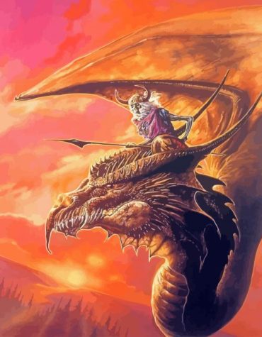 Fantasy Dragon Skull Paint By Numbers