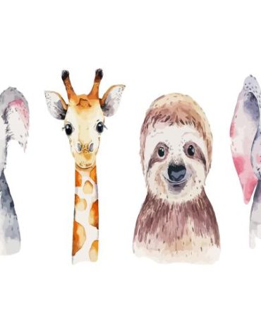 Elephants and Giraffes Paint By Numbers